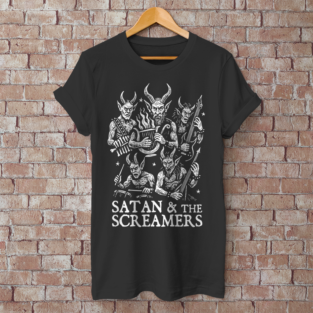 Herren T-Shirt Satan & The Screamers