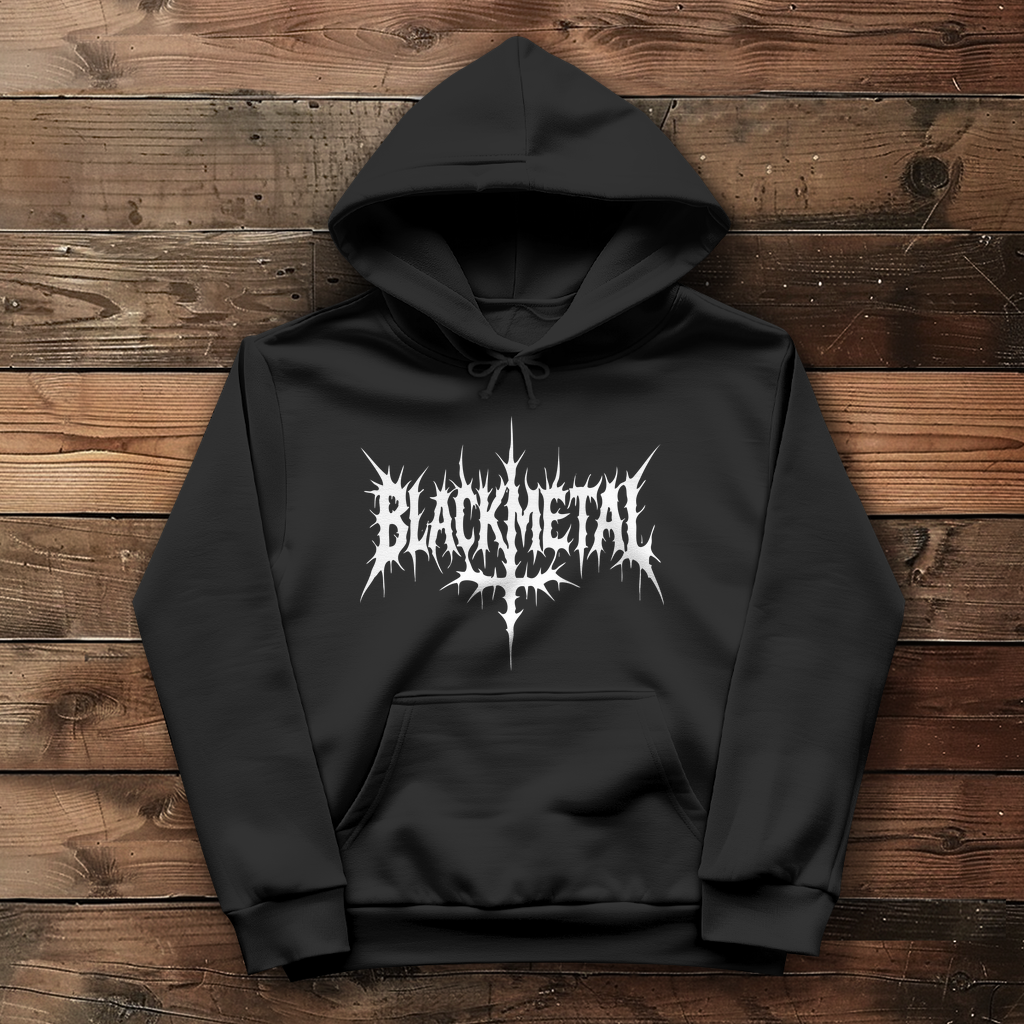 Damen Hoodie Black Metal Logo