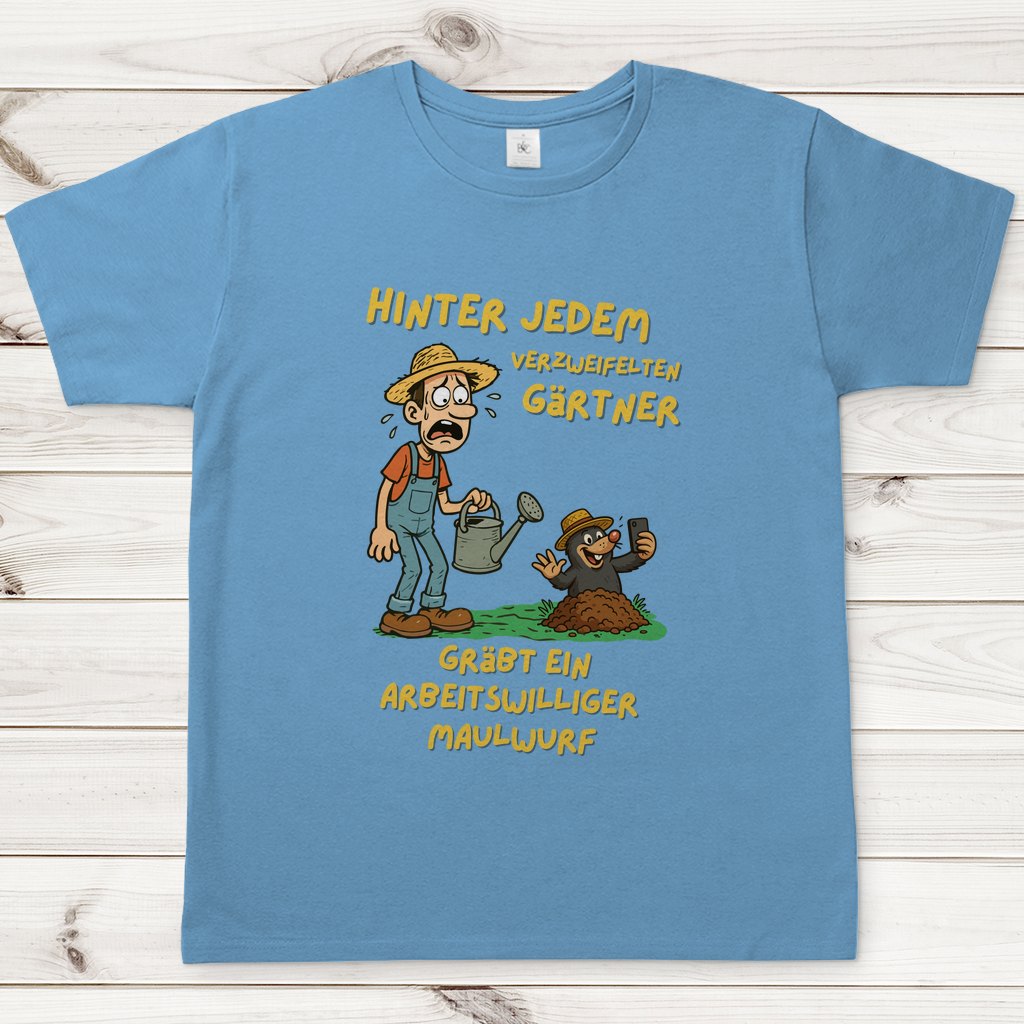 Herren T-Shirt Maulwurf vs. Gärtner