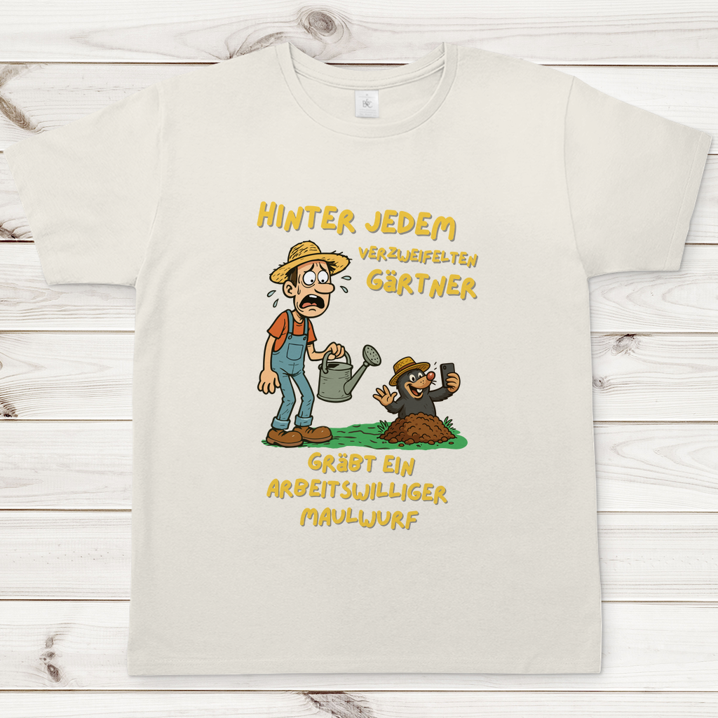 Herren T-Shirt Maulwurf vs. Gärtner