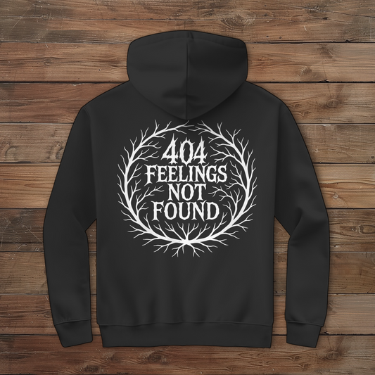Herren Zipper Hoodie 404 Feelings Not Found