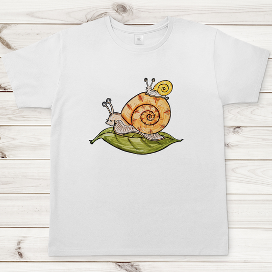 Herren T-Shirt Krabbelcrew Schnecke on Tour