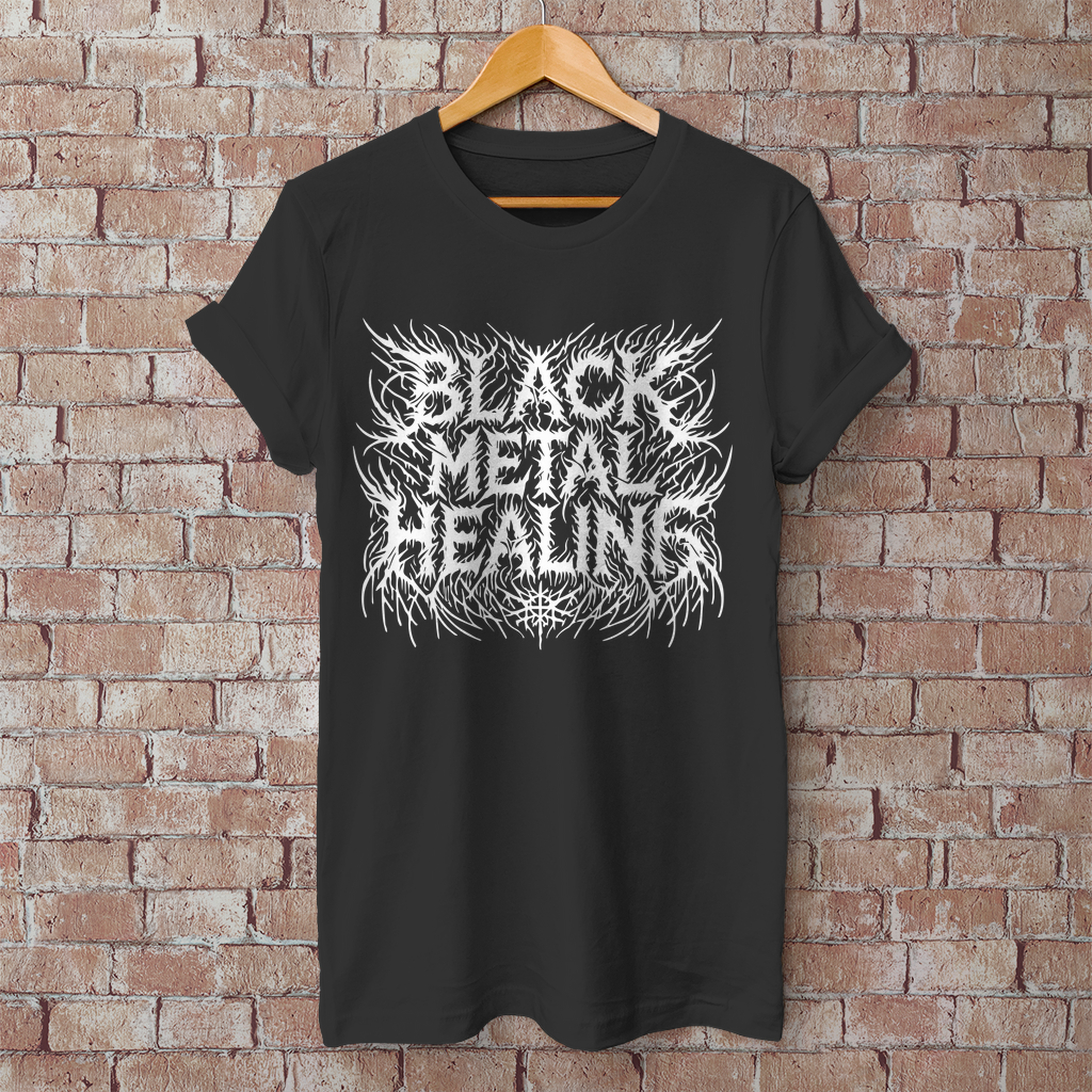 Herren T-Shirt Black Metal Healing