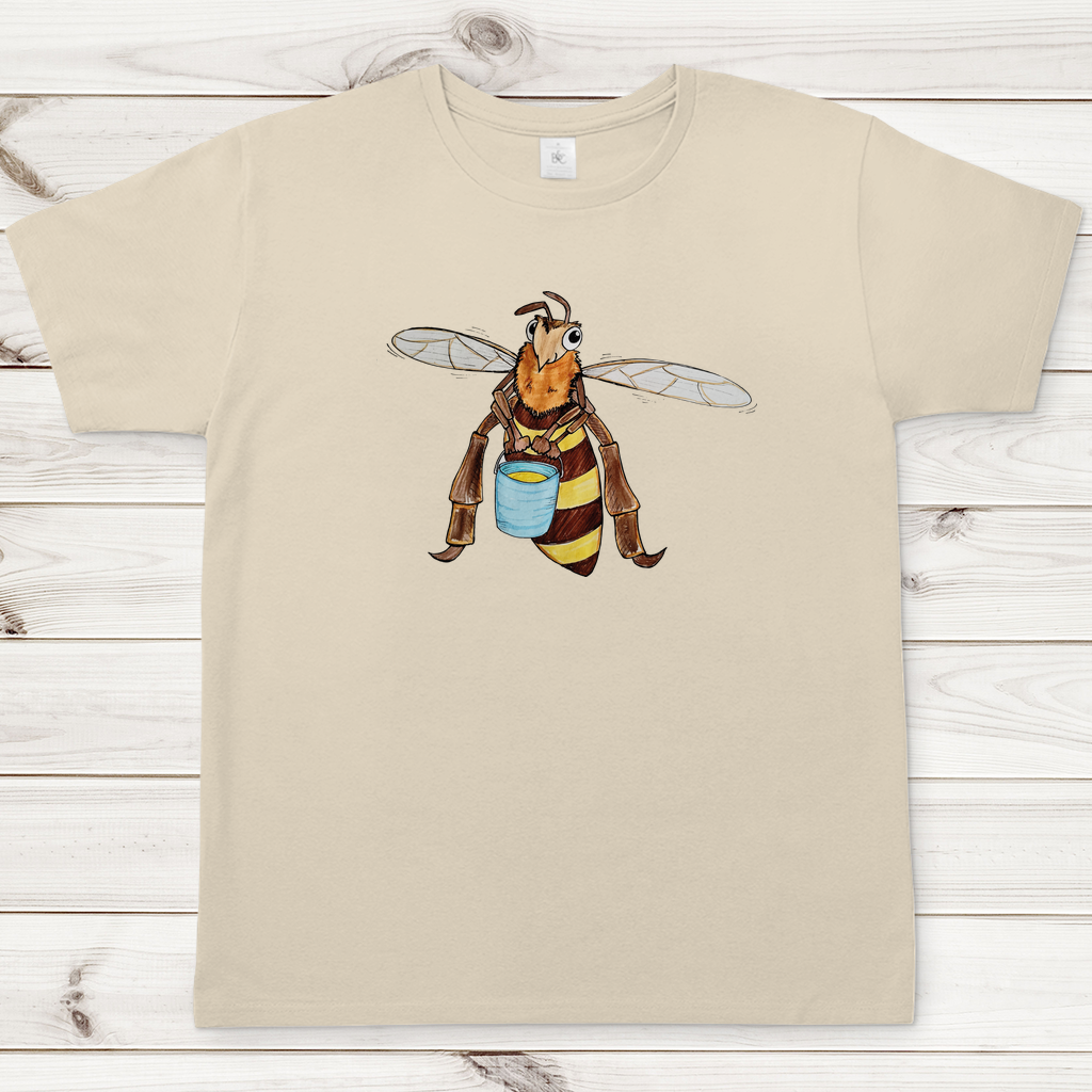 Herren T-Shirt Krabbelcrew Fleißige Biene
