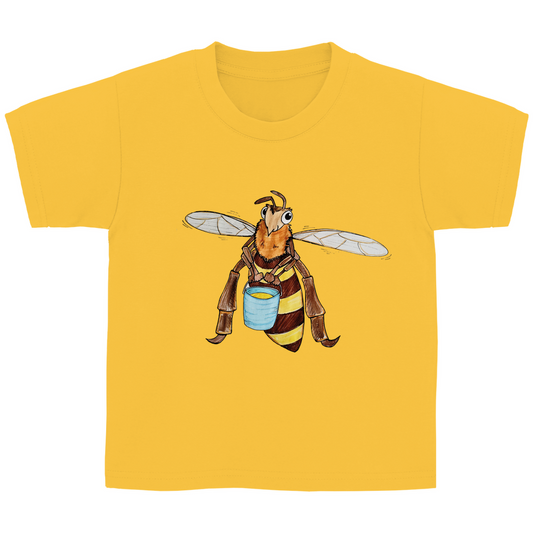 Kinder Basic T-Shirt Krabbelcrew Fleißige Biene