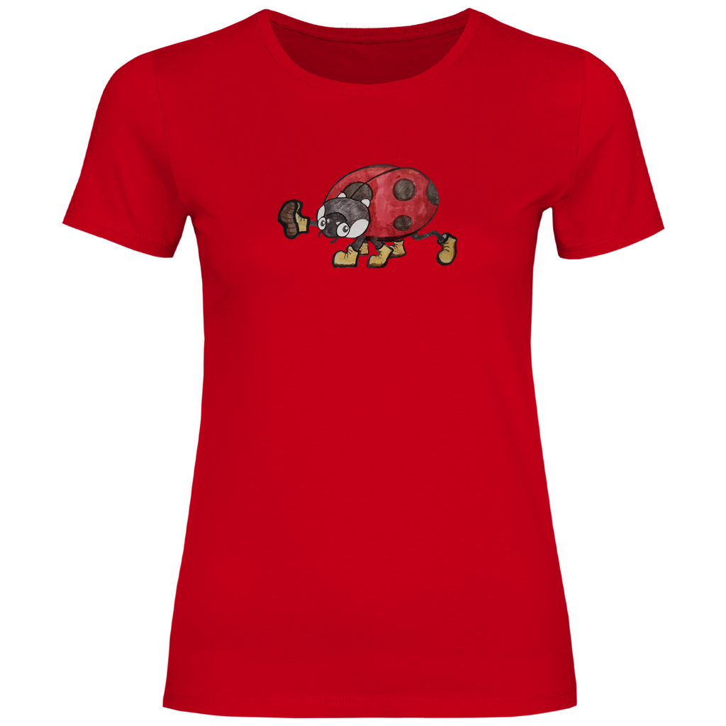 Damen T-Shirt Krabbelcrew - Der Marschierkäfer