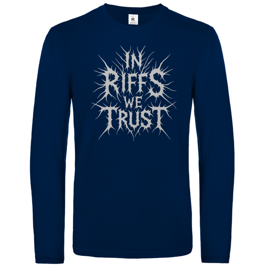 Unisex Langarmshirt In Riffs We Trust