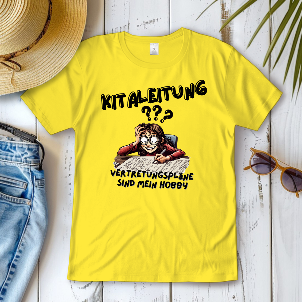 Damen T-Shirt Kitaleitung - Vertretungspläne sind mein Hobby