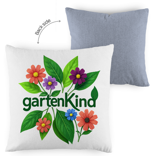 Kopfkissen zweifarbig Gartenkind