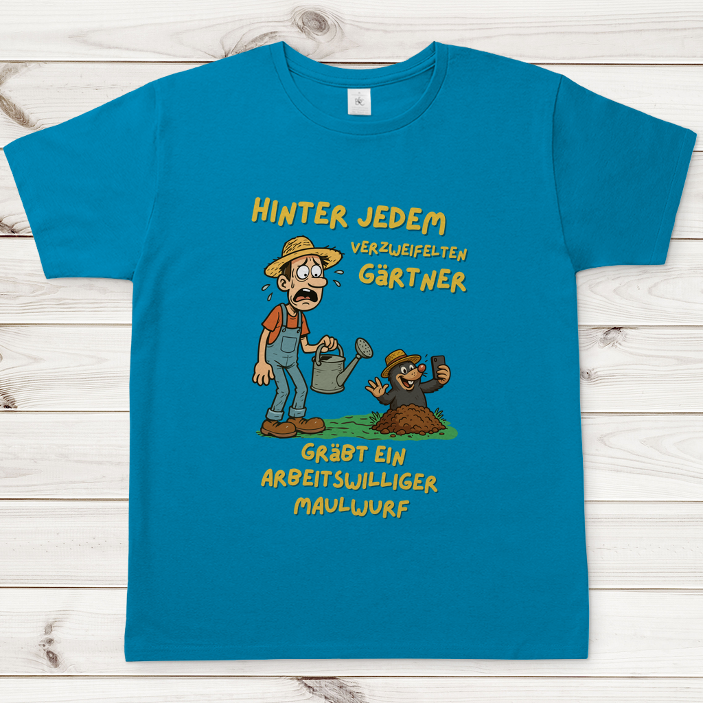 Herren T-Shirt Maulwurf vs. Gärtner
