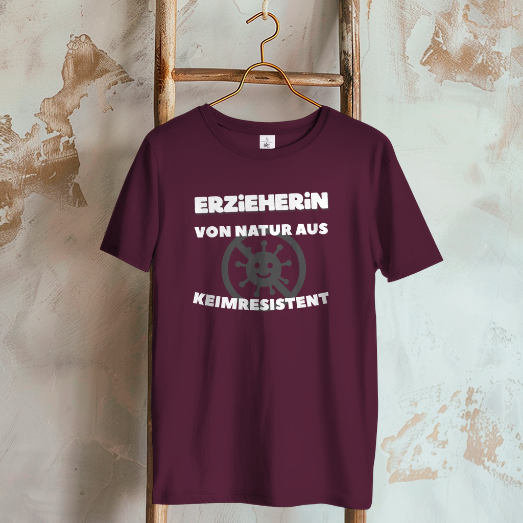 Damen T-Shirt Erzieherin - Von Natur aus Keimresistent