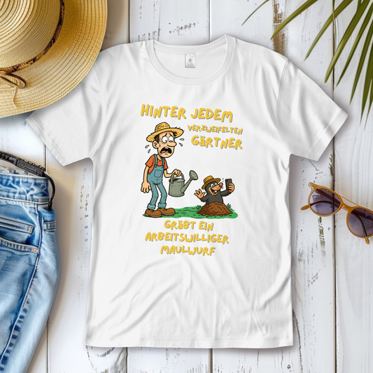 Damen T-Shirt Maulwurf vs. Gärtner