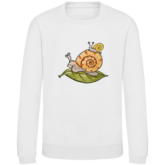 Kinder Sweatshirt Krabbelcrew Schnecke on Tour