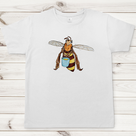 Herren T-Shirt Krabbelcrew Fleißige Biene