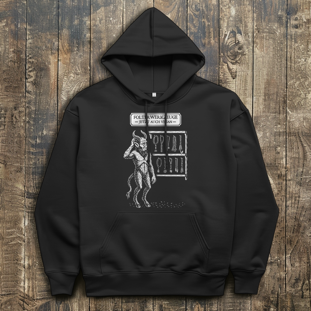 Herren Hoodie Folterwerkzeuge jetzt auch Vegan
