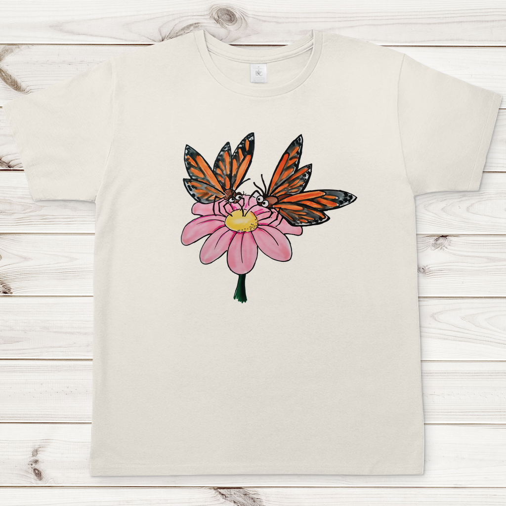 Herren T-Shirt Krabbelcrew Schmetterlinge