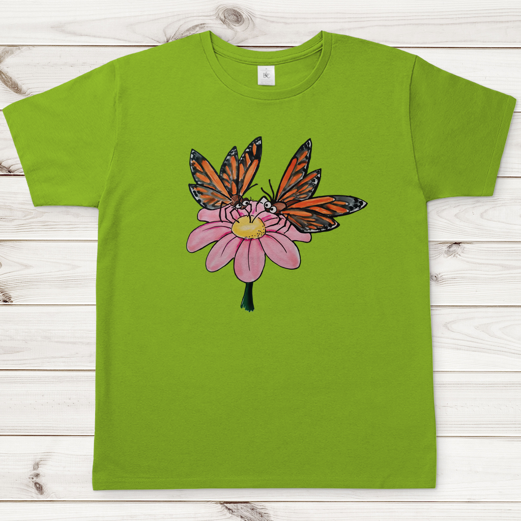 Herren T-Shirt Krabbelcrew Schmetterlinge