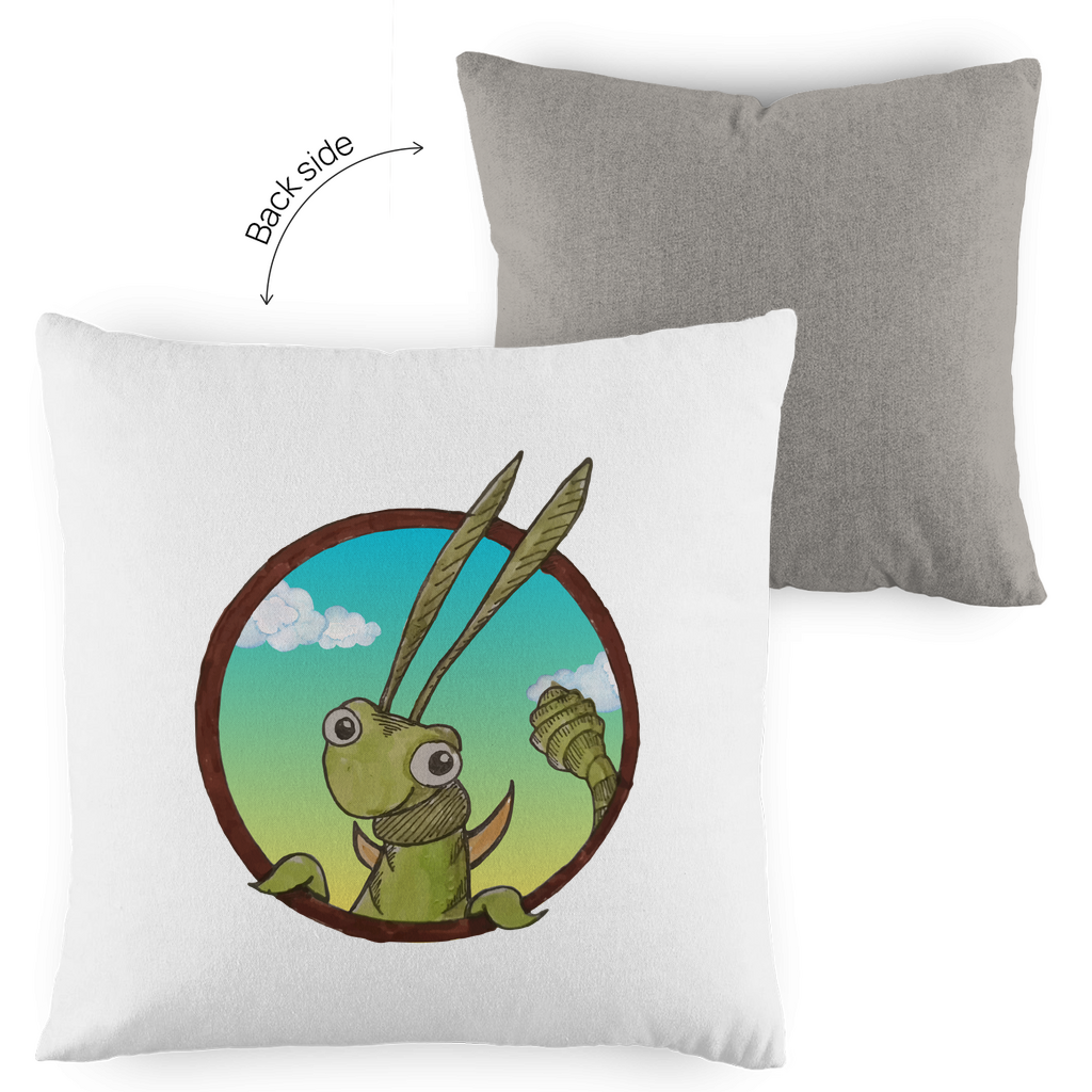 Kopfkissen zweifarbig Kabbelcrew Dornschrecke Kasimir