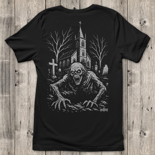 Damen T-Shirt Ghooul Logo - Friedhof