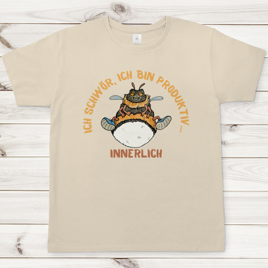Herren T-Shirt Krabbelcrew Buddi die Hummel