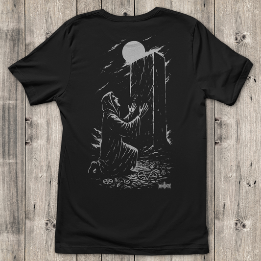 Damen T-Shirt Black Metal Logo Okkultist