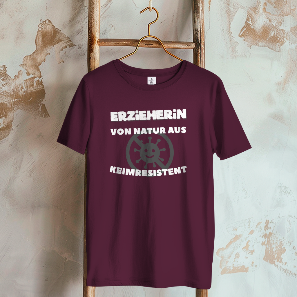 Damen T-Shirt Erzieherin - Von Natur aus Keimresistent