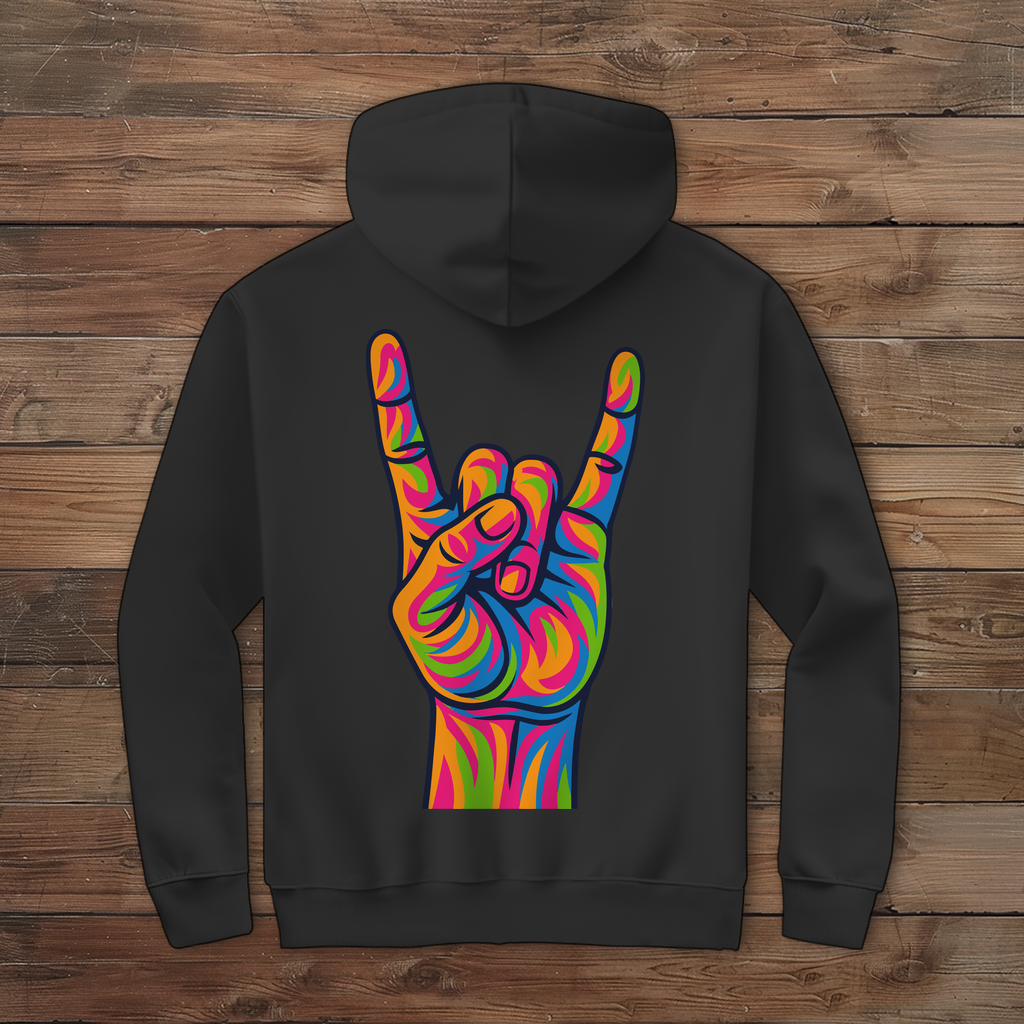 Herren Zipper Hoodie Horns in Color