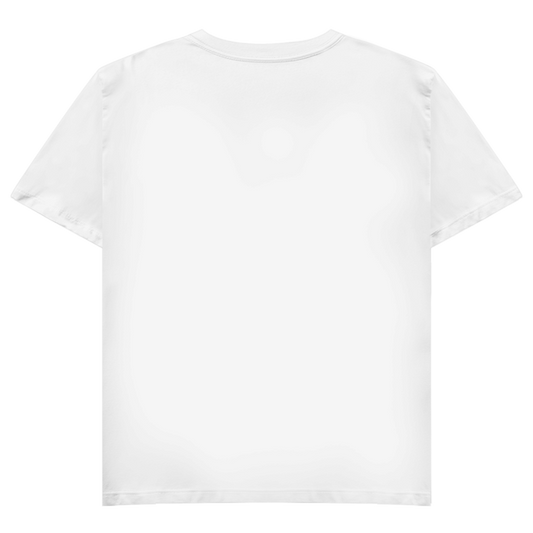 Damen Basic V-Neck Hundespaziergang mit Herz und Leine