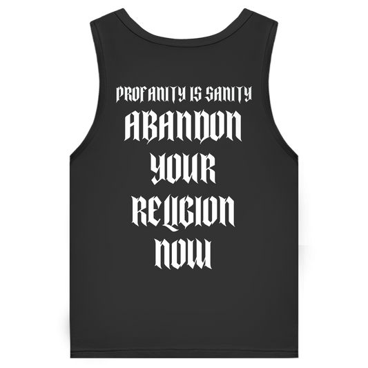 Herren Premium Tank Top Profanity Schrift