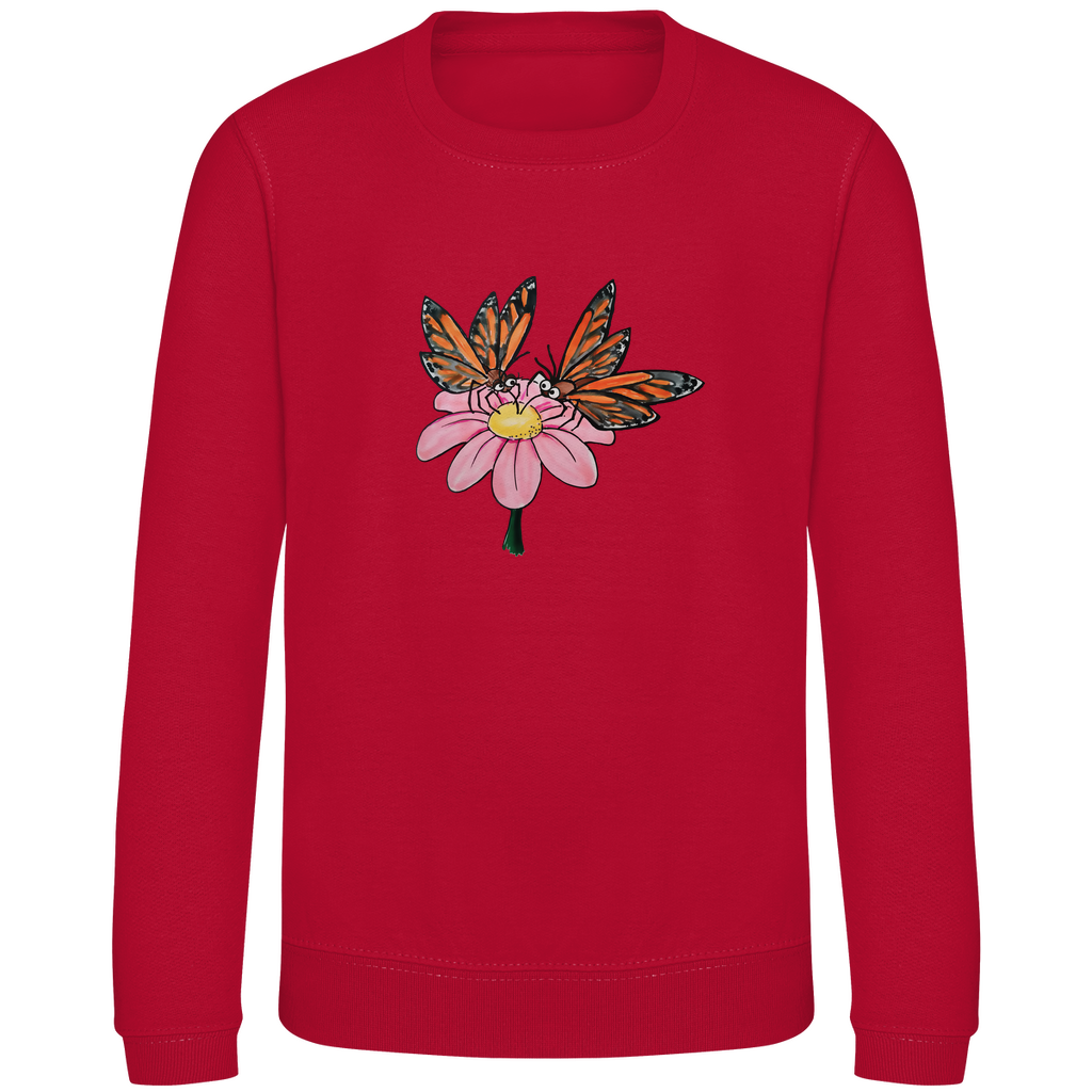 Kinder Sweatshirt Krabbelcrew Schmetterlinge