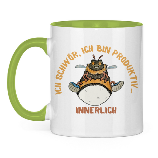 Tasse zweifarbig Krabbelcrew Buddi die Hummel