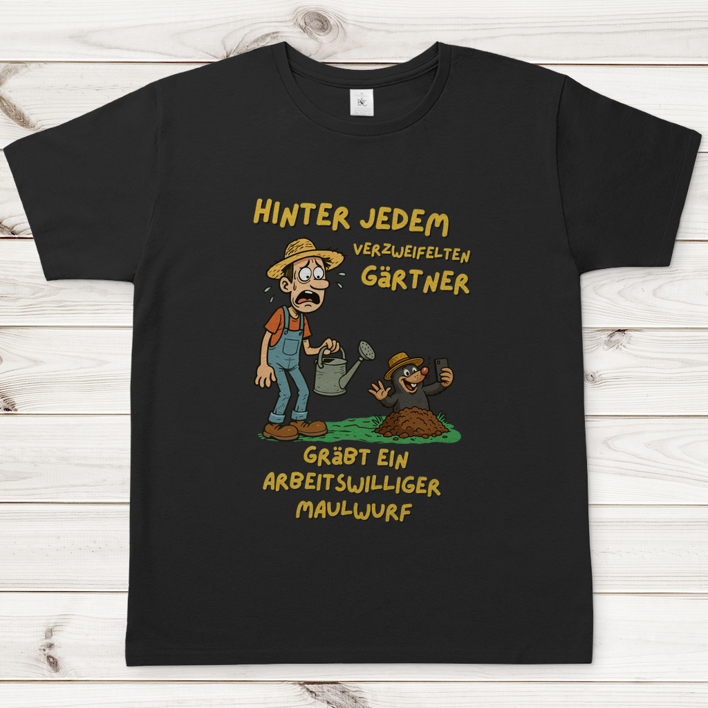 Herren T-Shirt Maulwurf vs. Gärtner