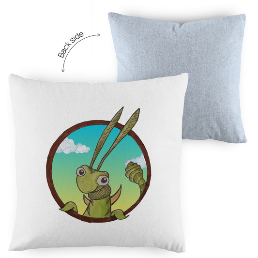 Kopfkissen zweifarbig Kabbelcrew Dornschrecke Kasimir