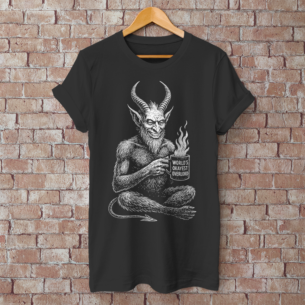 Herren T-Shirt Worlds Okayest Overlord