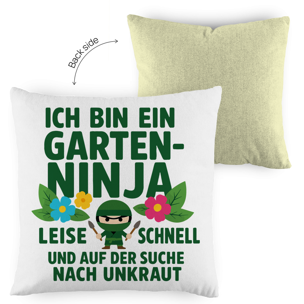 Kopfkissen zweifarbig Gartenninja