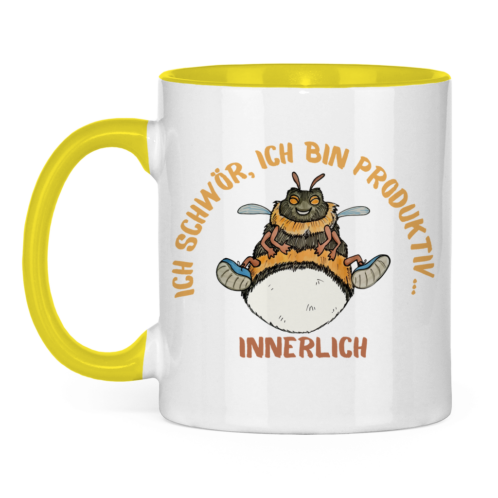 Tasse zweifarbig Krabbelcrew Buddi die Hummel