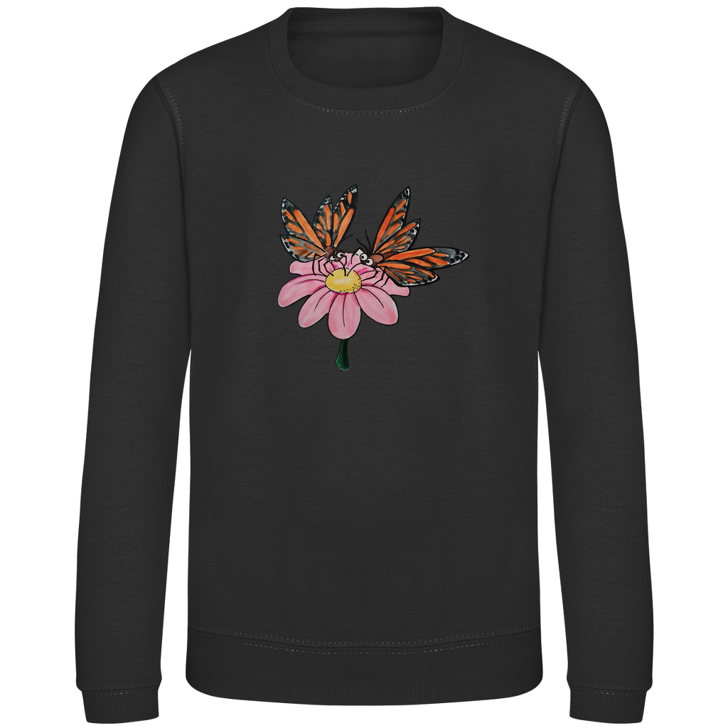 Kinder Sweatshirt Krabbelcrew Schmetterlinge