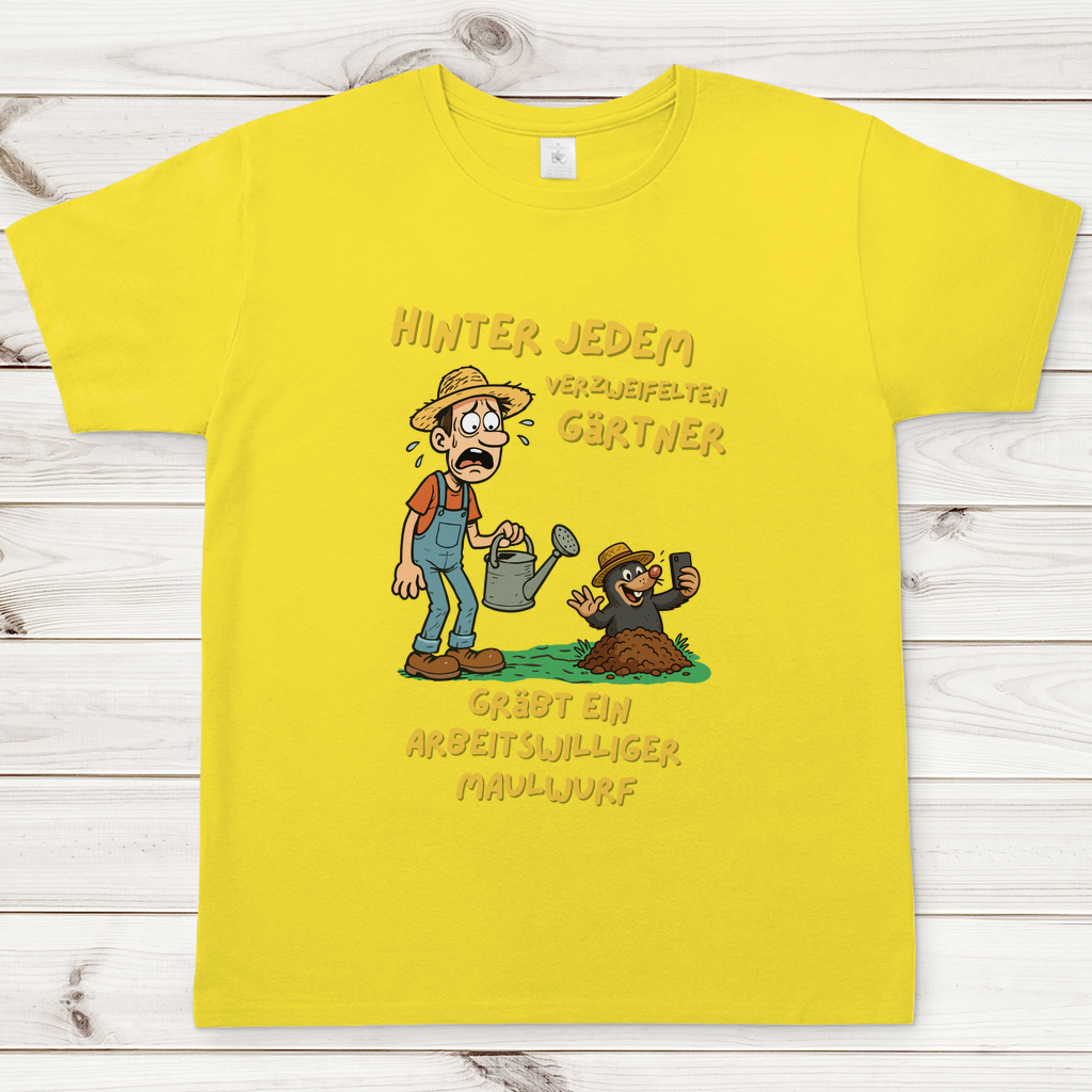 Herren T-Shirt Maulwurf vs. Gärtner