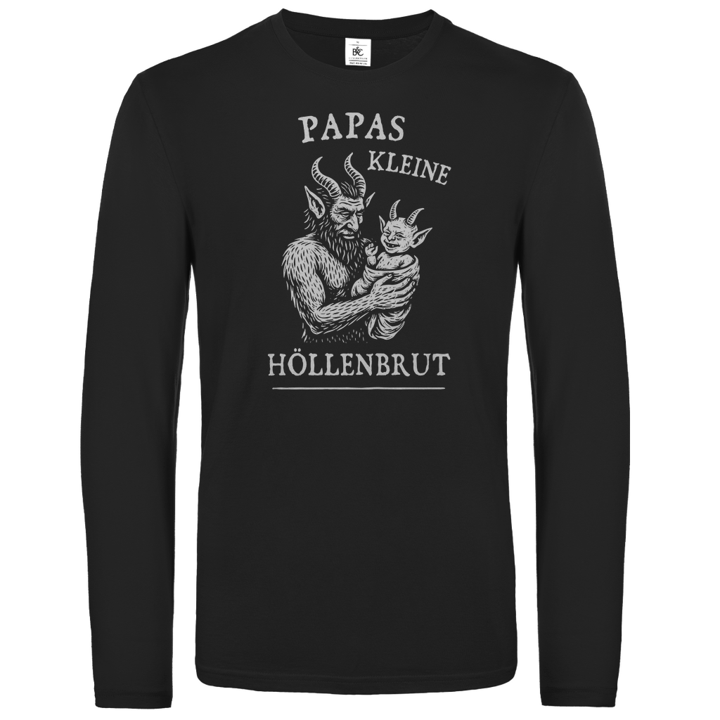 Unisex Langarmshirt Papas kleine Höllenbrut