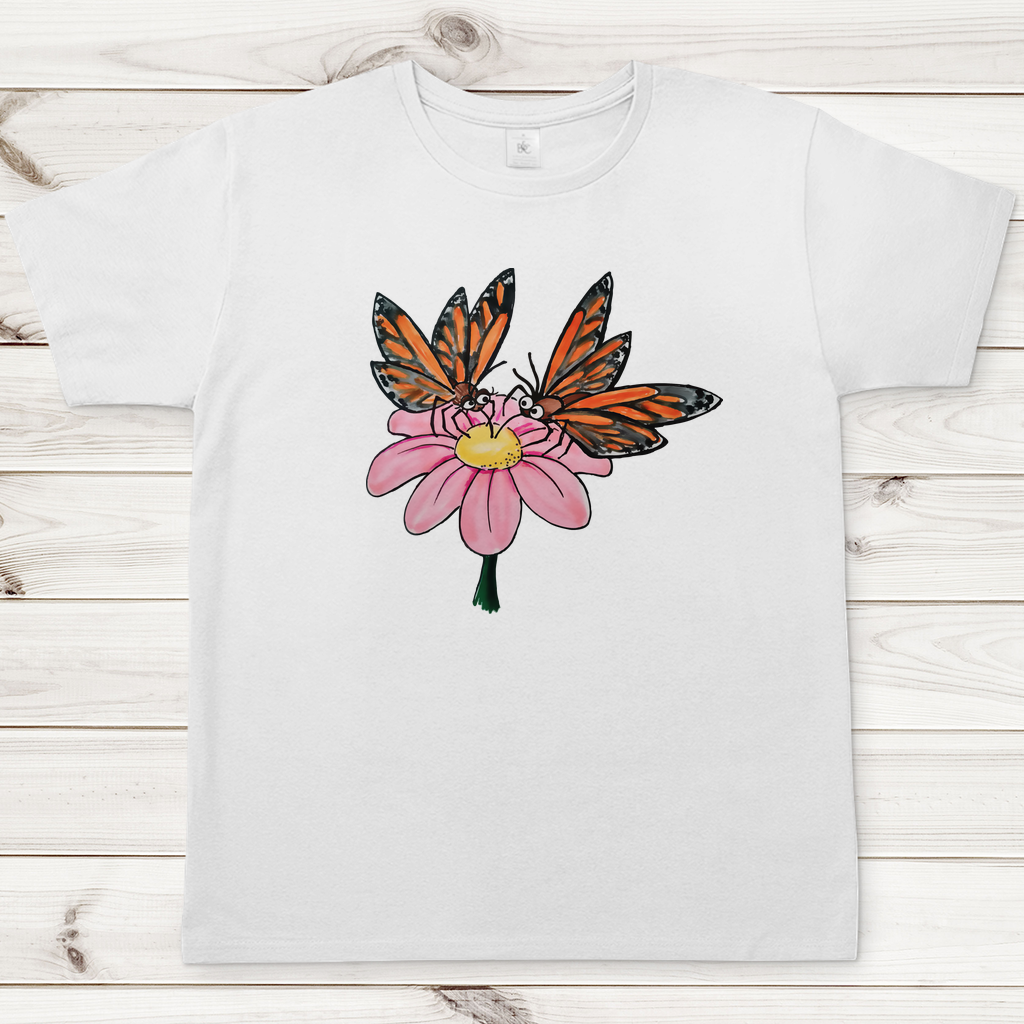 Herren T-Shirt Krabbelcrew Schmetterlinge