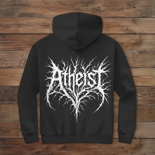 Herren Zipper Hoodie Atheist Logo