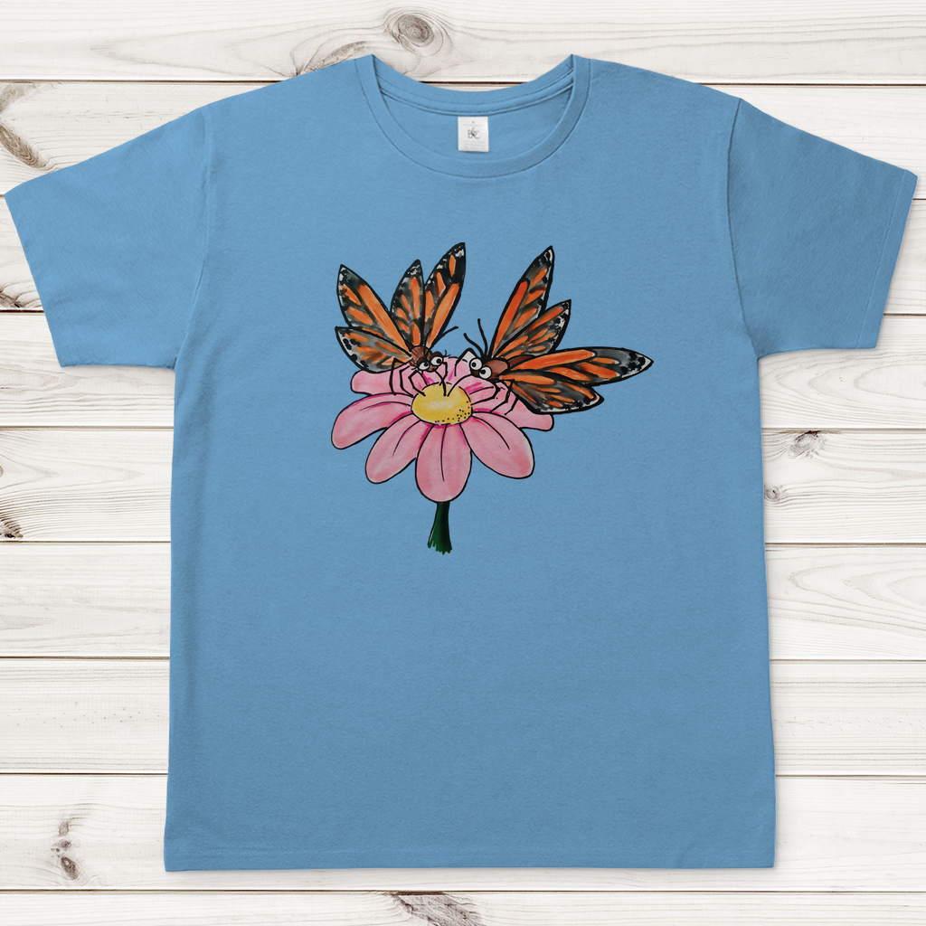 Herren T-Shirt Krabbelcrew Schmetterlinge