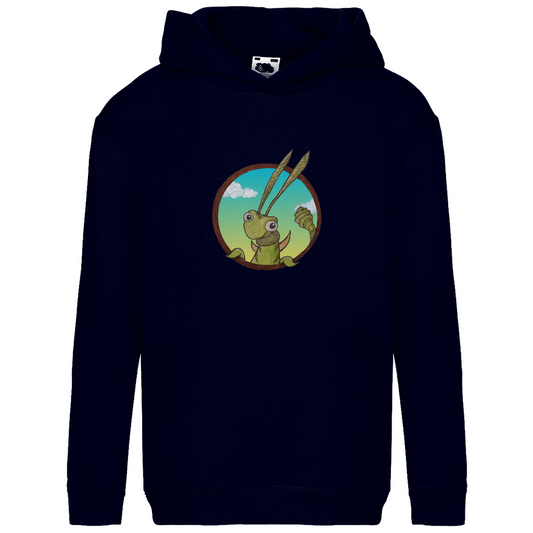 Kids Basic Hoodie Kabbelcrew Dornschrecke Kasimir