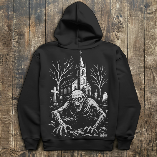 Herren Hoodie Ghooul Logo - Friedhof