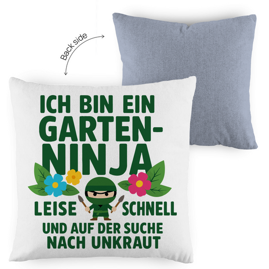Kopfkissen zweifarbig Gartenninja
