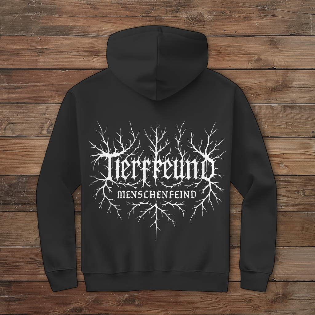Herren Zipper Hoodie Terfreund - Menschenfeind
