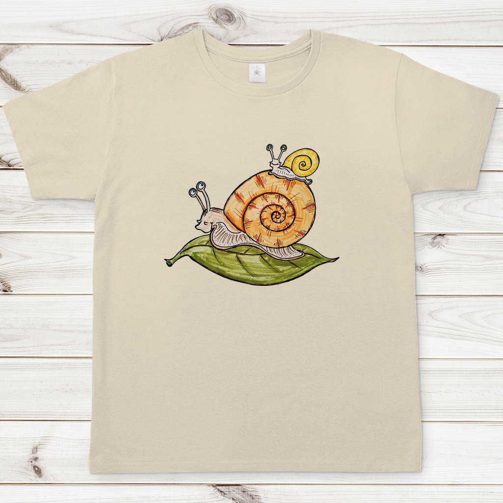 Herren T-Shirt Krabbelcrew Schnecke on Tour