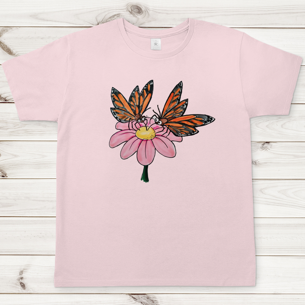 Herren T-Shirt Krabbelcrew Schmetterlinge