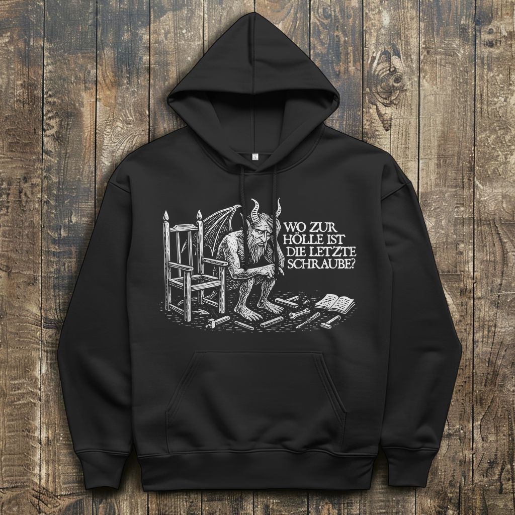 Herren Hoodie Wo zur Hölle ist die letzte Schraube?