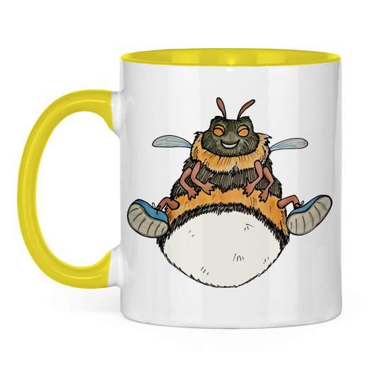 Tasse zweifarbig Krabbelcrew Buddi die Hummel
